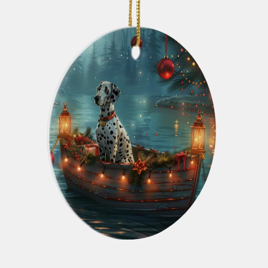 Dalmatische kerstreis keramisch ornament (Rechts)