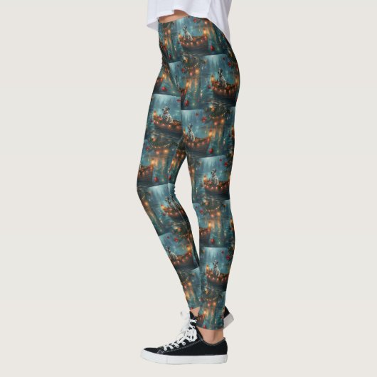 Dalmatische kerstreis leggings (Links)