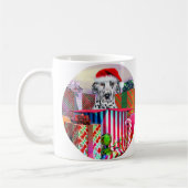Dalmatische kerstverrassing koffiemok (Links)
