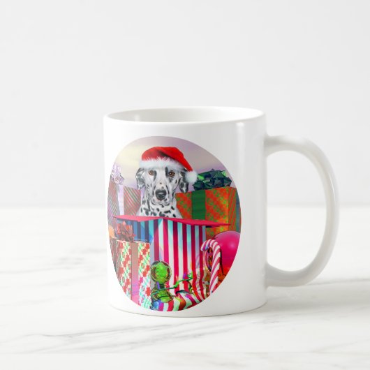 Dalmatische kerstverrassing koffiemok (Rechts)