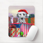 Dalmatische kerstverrassing muismat (Met muis)