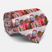 Dalmatische kerstverrassing stropdas (Opgerold)