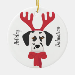 Dalmatische kerstversiering. sneeuwvlokdecoratie keramisch ornament
