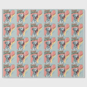 Dalmatische Kleurrijke  Cadeaupapier (Vlak)
