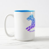 Dalmatische koffie-mok tweekleurige koffiemok (Links)