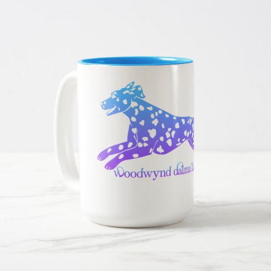Dalmatische koffie-mok tweekleurige koffiemok (Voorkant links)