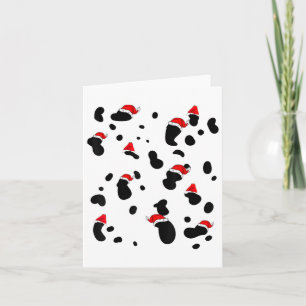 Dalmatische Kostuumhond Kerst Kinder Vrouwen Manne Kaart
