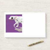 Dalmatische kunst Post-it® notes, 10 "x 6" Notes (Op bureau)