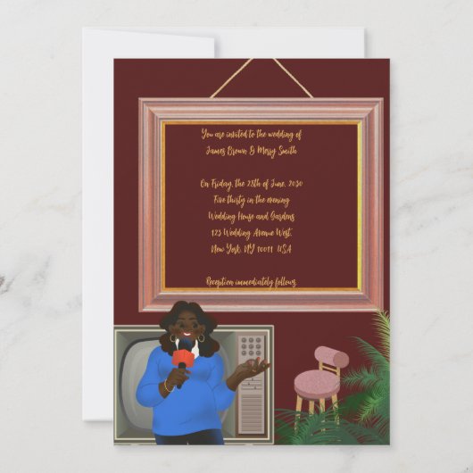 Dalmatische & Ladybug bruiloft Kaart (Achterkant)