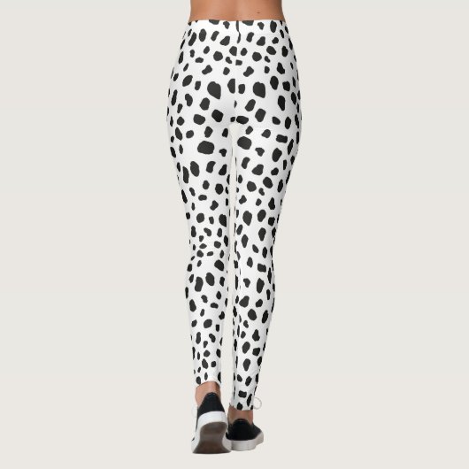 Dalmatische Leggings/Spotted Animal Print Leggings (Achterkant)