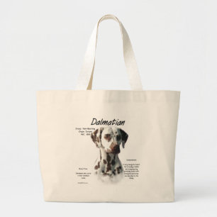 Dalmatische (lever) Geschiedenis Ontwerp Grote Tote Bag