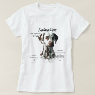 Dalmatische (lever) Geschiedenis Ontwerp T-shirt