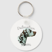 Dalmatische (lever) Moeder 2 Sleutelhanger (Voorkant)