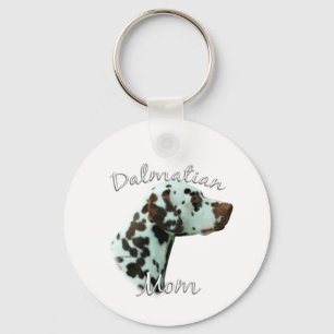 Dalmatische (lever) Moeder 2 Sleutelhanger