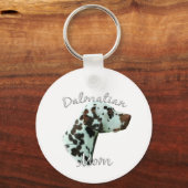 Dalmatische (lever) Moeder 2 Sleutelhanger (Achterkant)