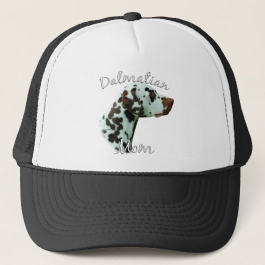 Dalmatische (lever) Moeder 2 Trucker Pet (Voorkant)