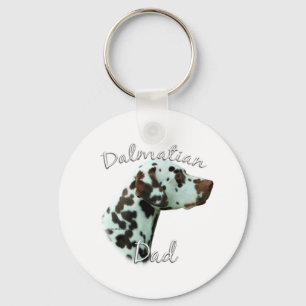 Dalmatische (lever) Papa 2 Sleutelhanger