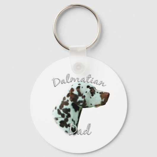 Dalmatische (lever) Papa 2 Sleutelhanger (Voorkant)