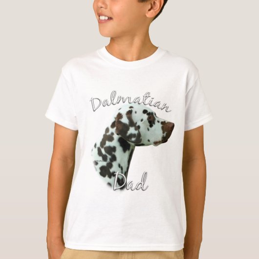 Dalmatische (lever) Papa 2 T-shirt (Voorkant)