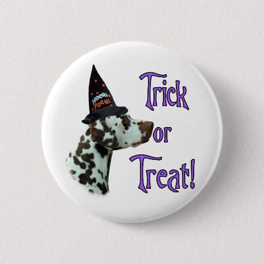 Dalmatische (lever) Trick Ronde Button 5,7 Cm (Voorkant)