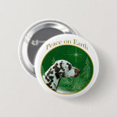 Dalmatische (lever) vrede ronde button 5,7 cm (Voorkant /achterkant)