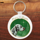 Dalmatische (lever) vrede sleutelhanger (Voorkant)