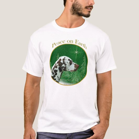 Dalmatische (lever) vrede t-shirt (Voorkant)