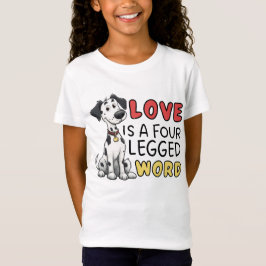 Dalmatische liefde is een woord van vier letters t-shirt