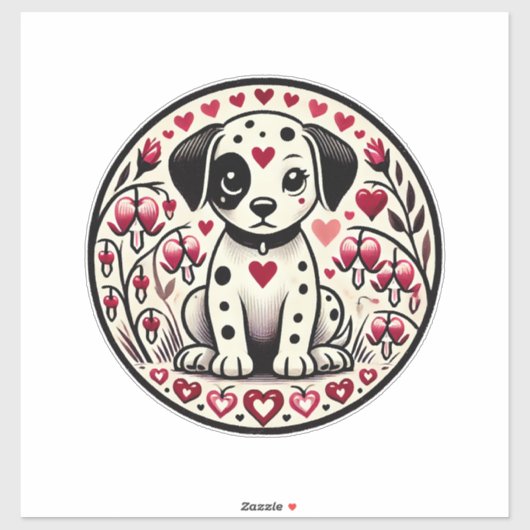 Dalmatische Liefde Sticker (Vel)