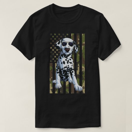 Dalmatische Mannen Vrouwen Dalmatie Papa Mam Camo T-shirt (Design voorkant)