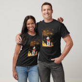 Dalmatische Maple Tree Thanksgiving Dag Leuke Hond T-shirt (Unisex)