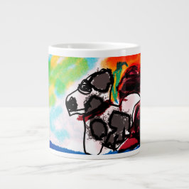 Dalmatische minnaar stijl grote koffiekop