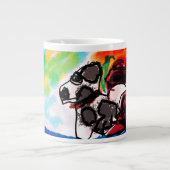 Dalmatische minnaar stijl grote koffiekop (Voorkant)