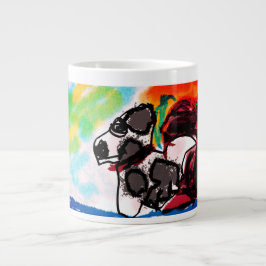 Dalmatische minnaar stijl grote koffiekop