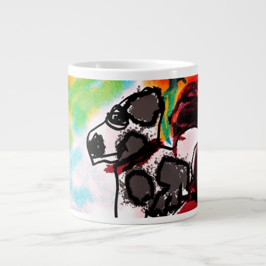 Dalmatische minnaar stijl grote koffiekop (Voorkant)