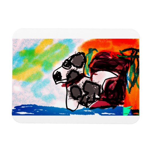 Dalmatische minnaar stijl magneet (Horizontaal)