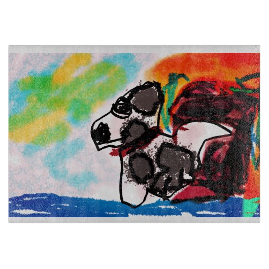 Dalmatische minnaar stijl snijplank (Voorkant)