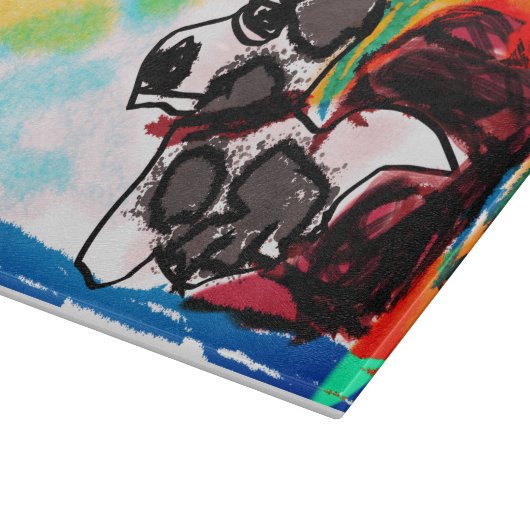 Dalmatische minnaar stijl snijplank (Hoek)