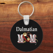 Dalmatische Moeder Donkeren Sleutelhanger (Voorkant)