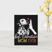 Dalmatische moeder ooit grappige hond mama moederd kaart (Gele Bloem)