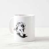 Dalmatische mok – met de hand getekende gevlekte h (Voorkant links)