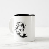 Dalmatische mok – met de hand getekende gevlekte h (Voorkant links)