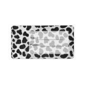 Dalmatische Monogrtam Black en White Prints Etiket (Voorkant)