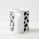 Dalmatische Monogrtam Black en White Prints Grote Koffiekop (Achterkant)