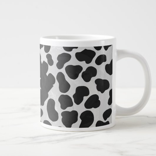 Dalmatische Monogrtam Black en White Prints Grote Koffiekop (Rechts)