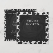 Dalmatische Monogrtam Black en White Prints Kaart (Voorkant / Achterkant)