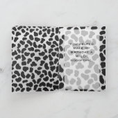 Dalmatische Monogrtam Black en White Prints Kaart (Binnen)