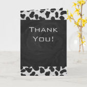 Dalmatische Monogrtam Black en White Prints Kaart (Gele Bloem)