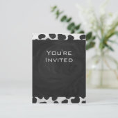 Dalmatische Monogrtam Black en White Prints Kaart (Staand voorkant)