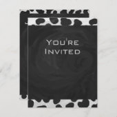 Dalmatische Monogrtam Black en White Prints Kaart (Voorkant / Achterkant)